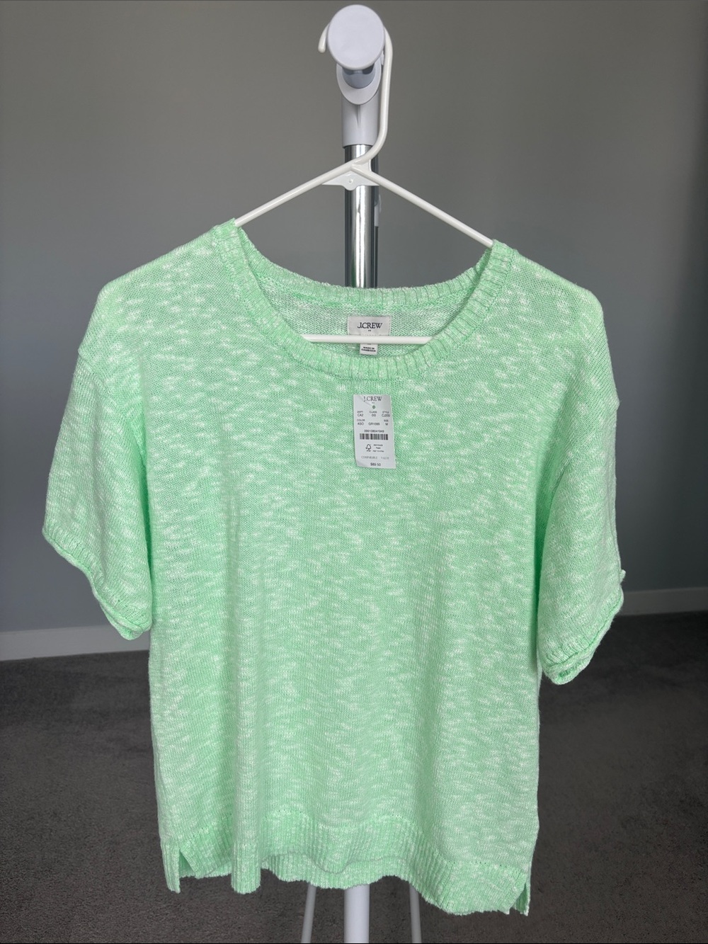 J. Crew Short-Sleeve Relaxed Beach Sweater